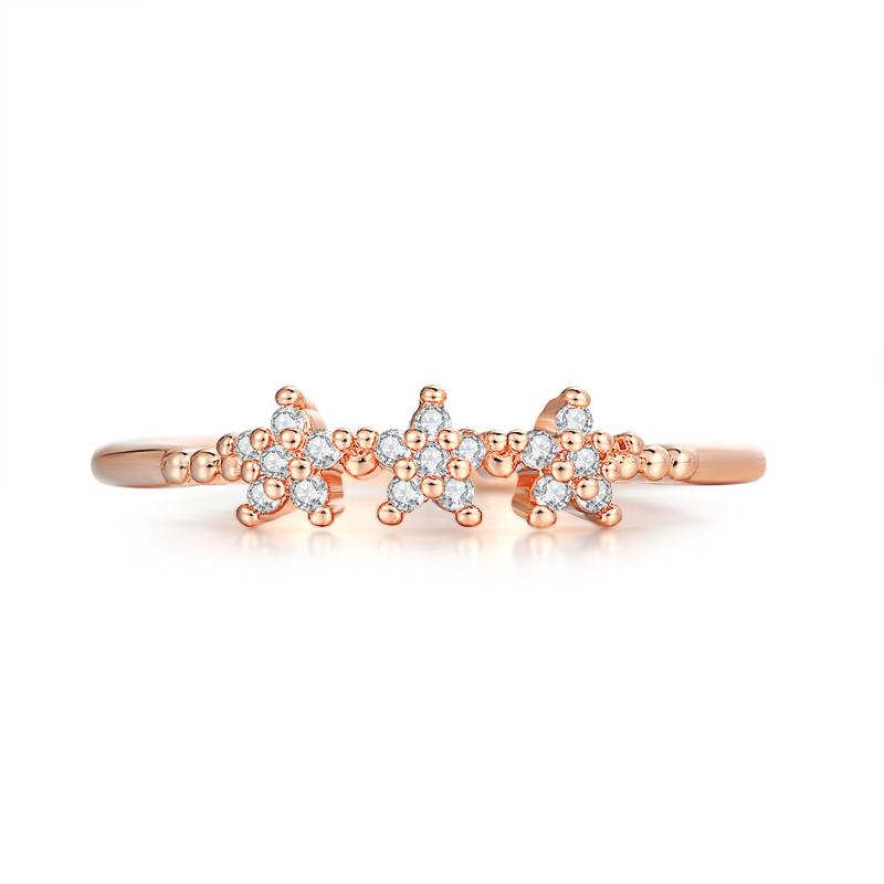 Cluster Rings Little Star Midi For Women Girls Cubic Zircon Rose Gold Color Finger Ring Fashion Jewelry R040, Golden;silver
Cluster Rings Little Star Midi For Women Girls Cubic Zircon Rose Gold Color Finger Ring Fashion Jewelry R040, Golden;silver