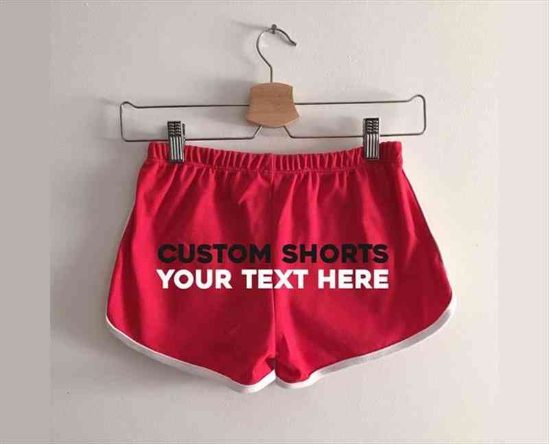 custom text shorts, personalized womens short sports wedding bridesmaid team gift, roller derby or the gym group gifts, White;black
custom text shorts, personalized womens short sports wedding bridesmaid team gift, roller derby or the gym group gifts, White;black