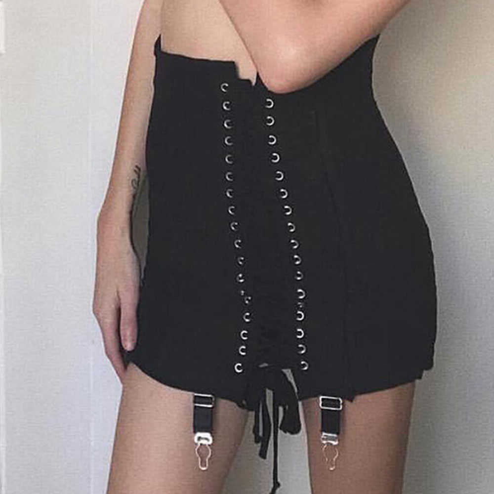 Jocoo Jolee Women Sexy Bodycon Skirt Elegant Cross Bandage Office Lady Mini Skirt Summer Club Party Night Evening Casual Skirt 210619wtt