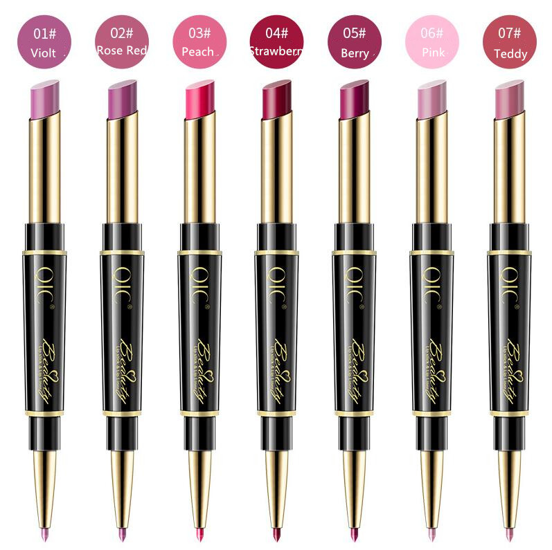 QIC Lipstick Lip Liner Set Double Head 2 in 1 Matte Lasting Non Sticky Waterproof Lipstick Pen Cosmetic Moisturizing Lip Primer Lip Makeup Gift, Velvet Teddy & Pumpkin, Customize
QIC Lipstick Lip Liner Set Double Head 2 in 1 Matte Lasting Non Sticky Waterproof Lipstick Pen Cosmetic Moisturizing Lip Primer Lip Makeup Gift, Velvet Teddy & Pumpkin, Customize