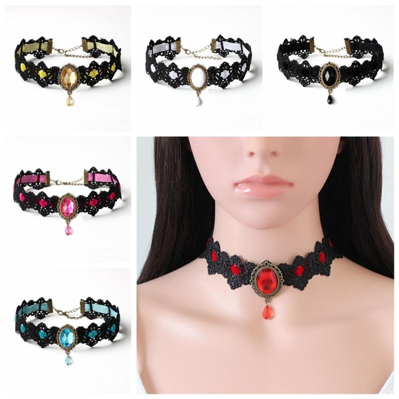 Chokers Fashion Gift Gothic Hip Hop Handmade Punk PU Leather Gem Choker Necklace Crystal Velvet Chain
Chokers Fashion Gift Gothic Hip Hop Handmade Punk PU Leather Gem Choker Necklace Crystal Velvet Chain