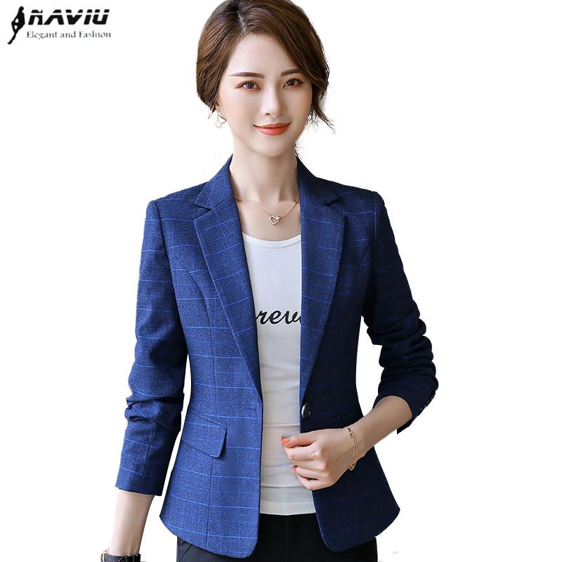 Women' Suits & Blazers Elegant Fashion Women Navy Blue Plaid Blazer Business Wear Casual Long Sleeve Plus Size Jacket Office Ladies Work Co
Women' Suits & Blazers Elegant Fashion Women Navy Blue Plaid Blazer Business Wear Casual Long Sleeve Plus Size Jacket Office Ladies Work Co
