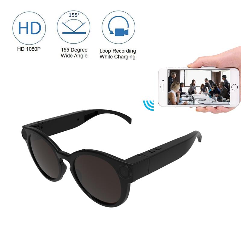 Mini Cameras Full HD 1080P Smart Glasses WiFi Camera For Android IOS, Portable Sports Sunglasses Camera, Micro Video Recorder Camcorder