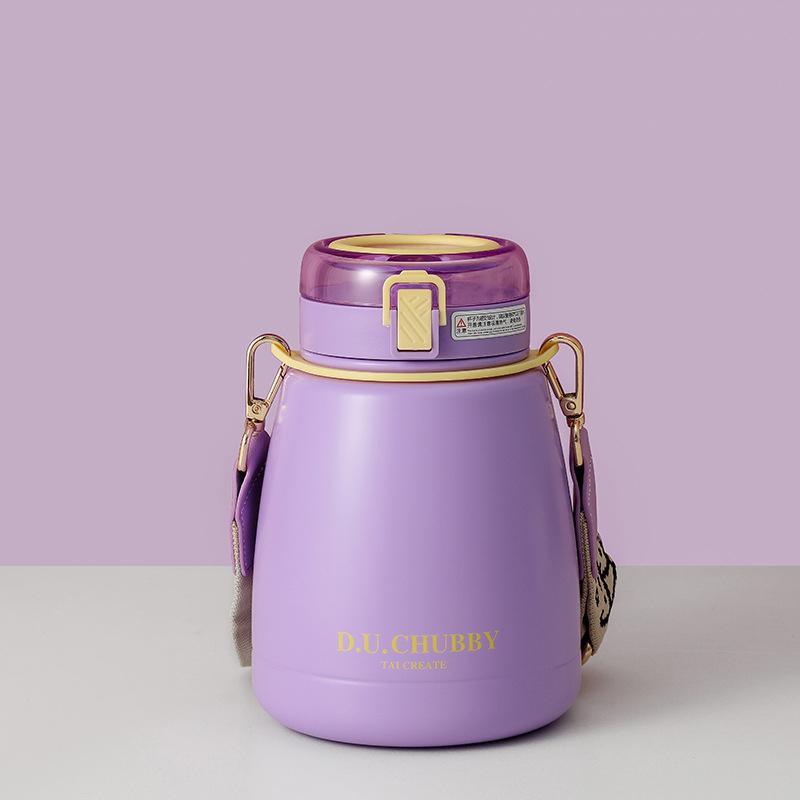 Water Bottles 1L Vacuum Flask Portable With Strap Bounce Cover Straw Cup Creative Outdoor Stainless Steel Thermocup Travel Bottle
Water Bottles 1L Vacuum Flask Portable With Strap Bounce Cover Straw Cup Creative Outdoor Stainless Steel Thermocup Travel Bottle