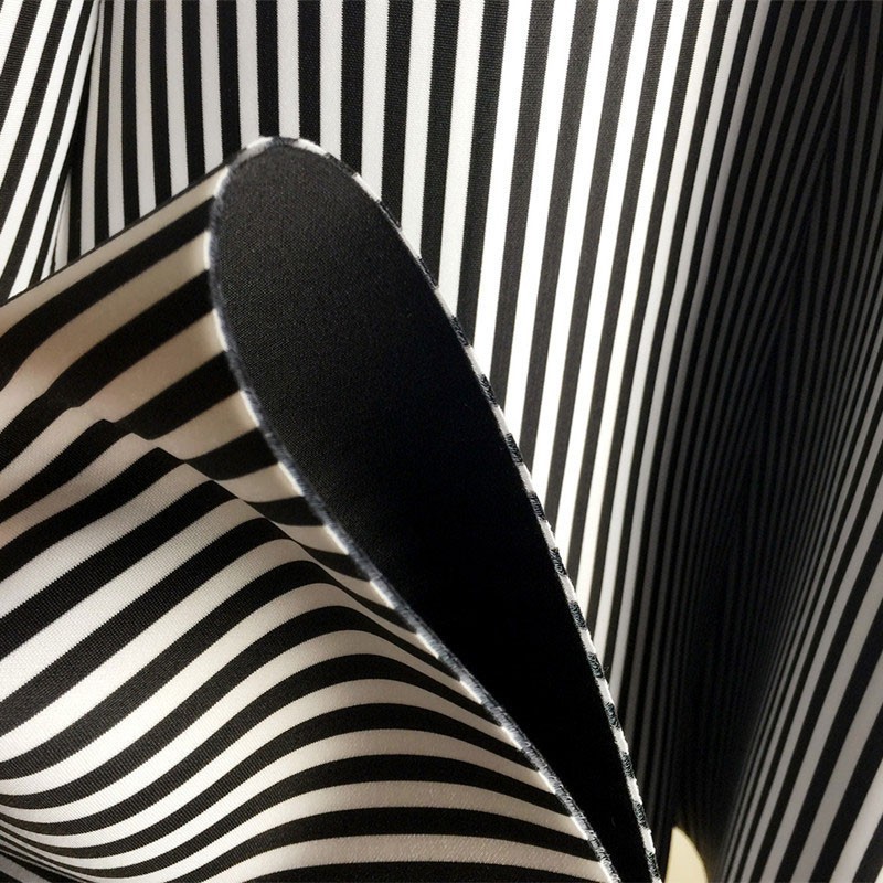 Arrival Spring Autumn Korea Fashion Women High Waist Striped A-line Skirts Quality Space Cotton Casual Long Skirt V198 210512