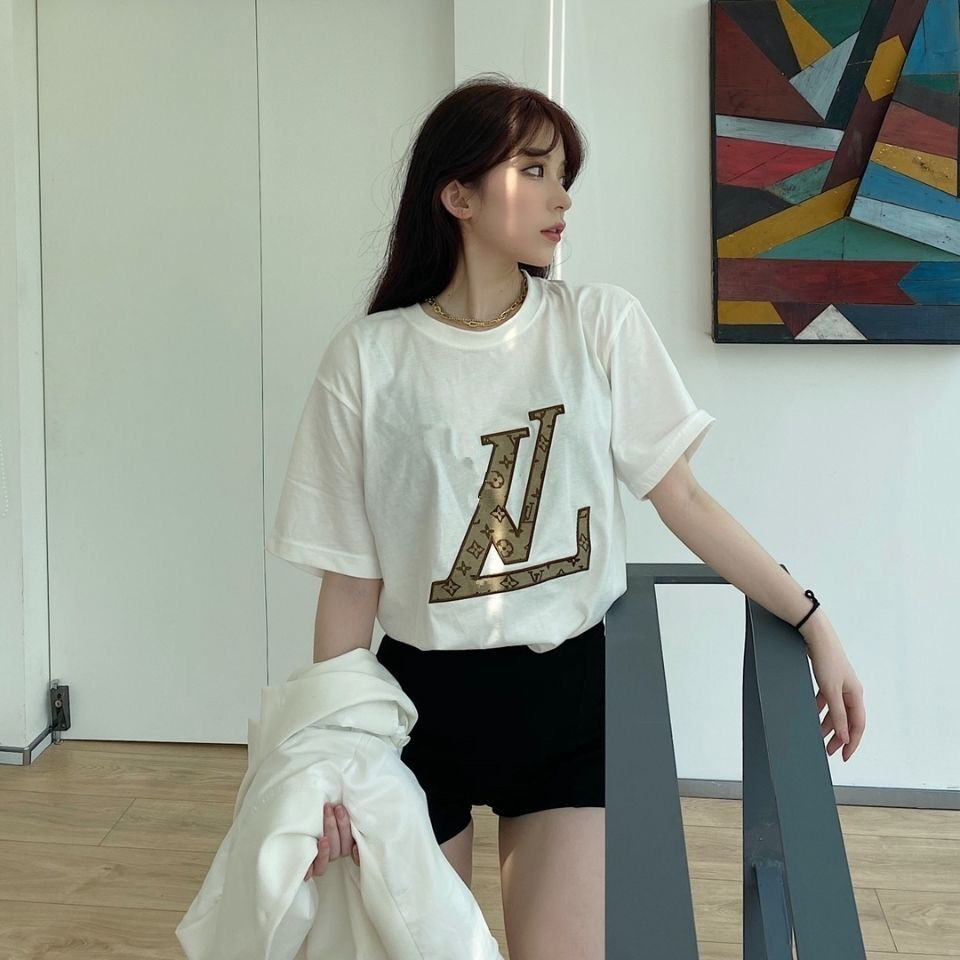 Tees Designer brand Men's and women's matching T-shirts Summer cotton round collar short sleeve net red with European American win, White;black
Tees Designer brand Men's and women's matching T-shirts Summer cotton round collar short sleeve net red with European American win, White;black