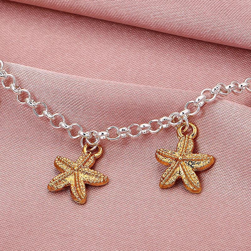 Anklets Bohemian Starfish Beads Stone For Women Silver Color Chain Bracelet On Leg Beach Ankle Jewelry 2021 Gifts, Red;blue
Anklets Bohemian Starfish Beads Stone For Women Silver Color Chain Bracelet On Leg Beach Ankle Jewelry 2021 Gifts, Red;blue
