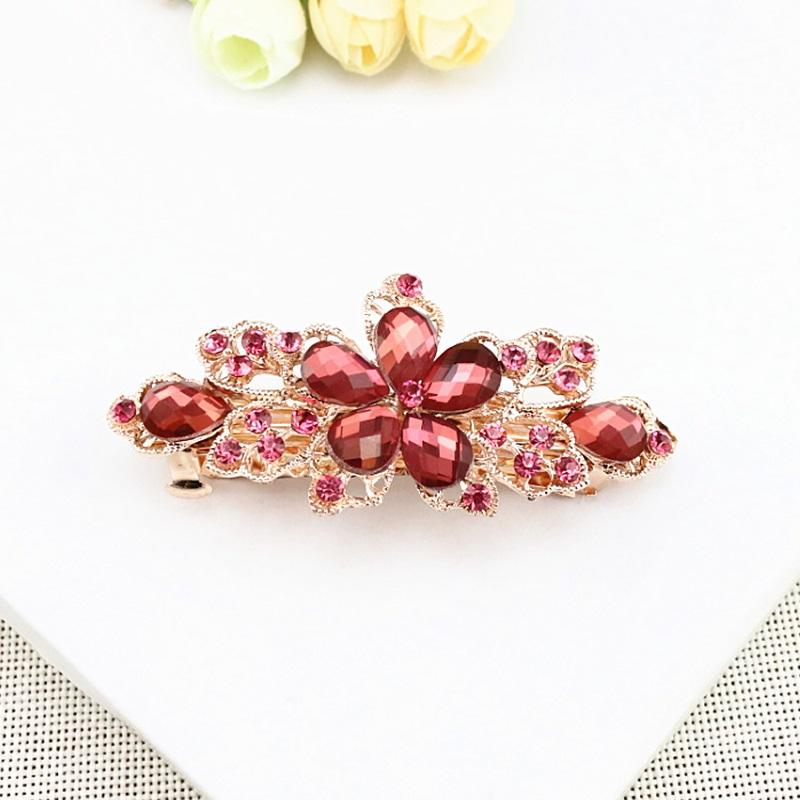 Hair Clips & Barrettes Spring Clip Colorful Crystal Rhinestone Large Flower Barrette Woman's Wedding Bridal Accessories Jewelry Gifts, Golden;silver
Hair Clips & Barrettes Spring Clip Colorful Crystal Rhinestone Large Flower Barrette Woman's Wedding Bridal Accessories Jewelry Gifts, Golden;silver
