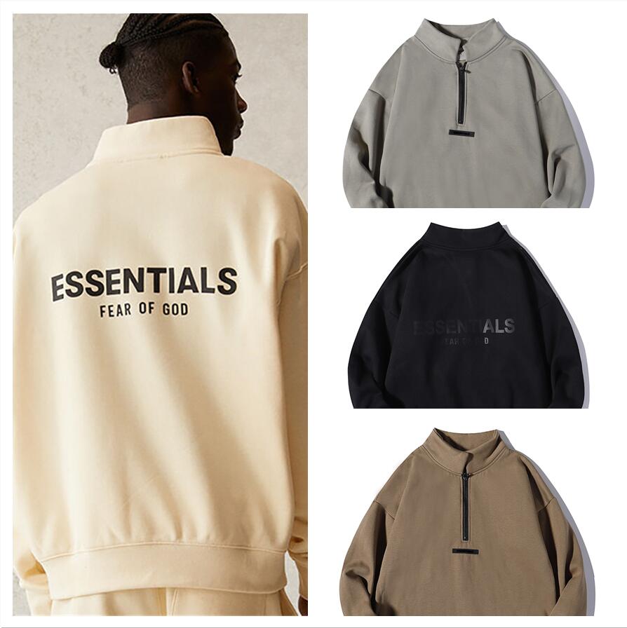 21ss Fear of god Men Autumn And Winter hoodie Silicone letter printing ESSENTIAL Half zip pullover Top quality designer mens womens stand collar hoodies FOG, I need look other product
21ss Fear of god Men Autumn And Winter hoodie Silicone letter printing ESSENTIAL Half zip pullover Top quality designer mens womens stand collar hoodies FOG, I need look other product