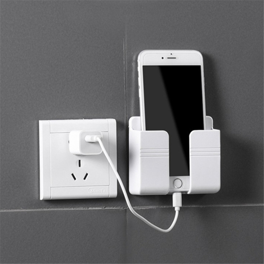 Mobile Phone Charging Hanging Holder Multifunction Wall Mounted Plug Bracket Remote Control Mounteds Storage Box
Mobile Phone Charging Hanging Holder Multifunction Wall Mounted Plug Bracket Remote Control Mounteds Storage Box