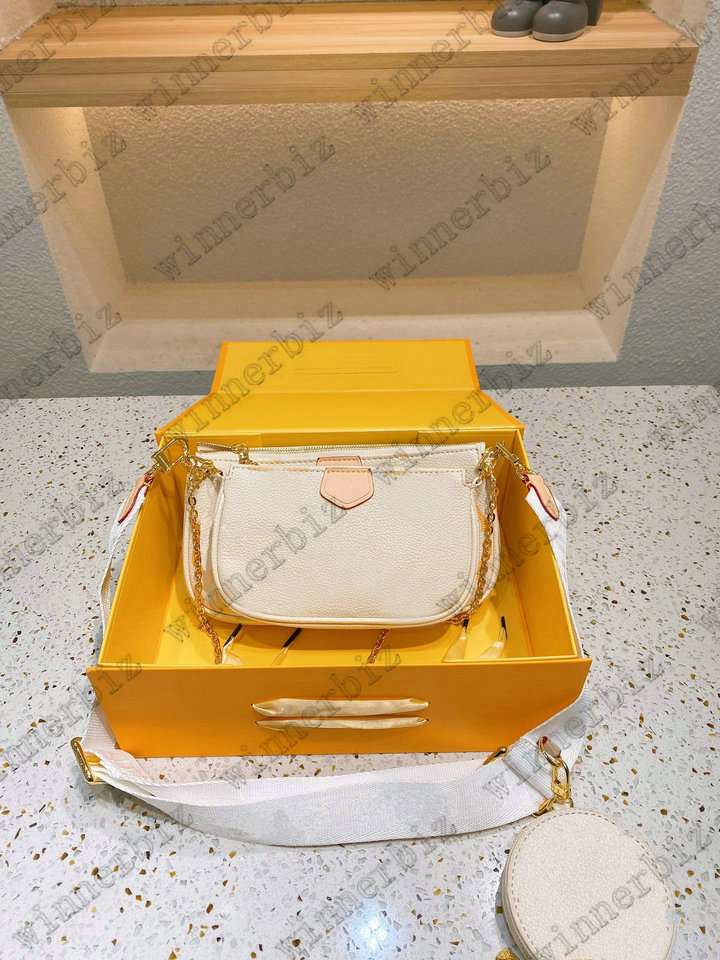 Mini Pochette Multiple Accessoires Multi Chain Cross Body Bag Summer 2021 By The Pool Leather Round Zip Coin Purse 3pcs sets Luxurys Designe
Mini Pochette Multiple Accessoires Multi Chain Cross Body Bag Summer 2021 By The Pool Leather Round Zip Coin Purse 3pcs sets Luxurys Designe