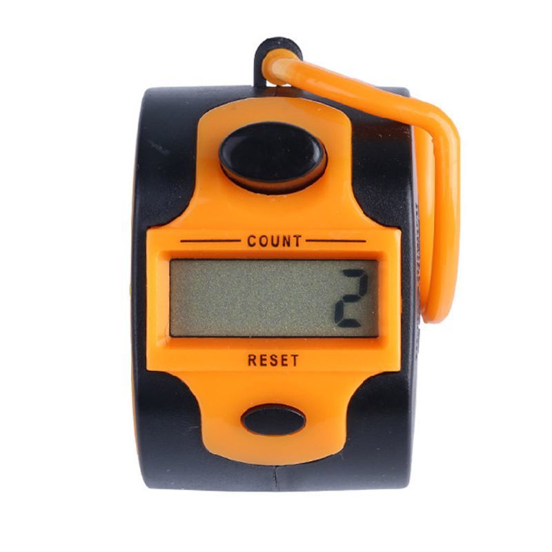 Digital Hand Teller 5 Digit Manual Print Clicker Led Backlight Recorder 40JA