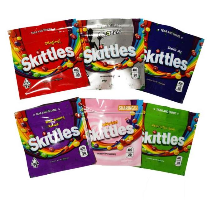 Wholesale Empty Skittles Gummies Mylar Bags 400mg Rainbow Edibles Candy Gummy Zipper Packaging Skittle Bag trrlli trolli errlli oneup
Wholesale Empty Skittles Gummies Mylar Bags 400mg Rainbow Edibles Candy Gummy Zipper Packaging Skittle Bag trrlli trolli errlli oneup