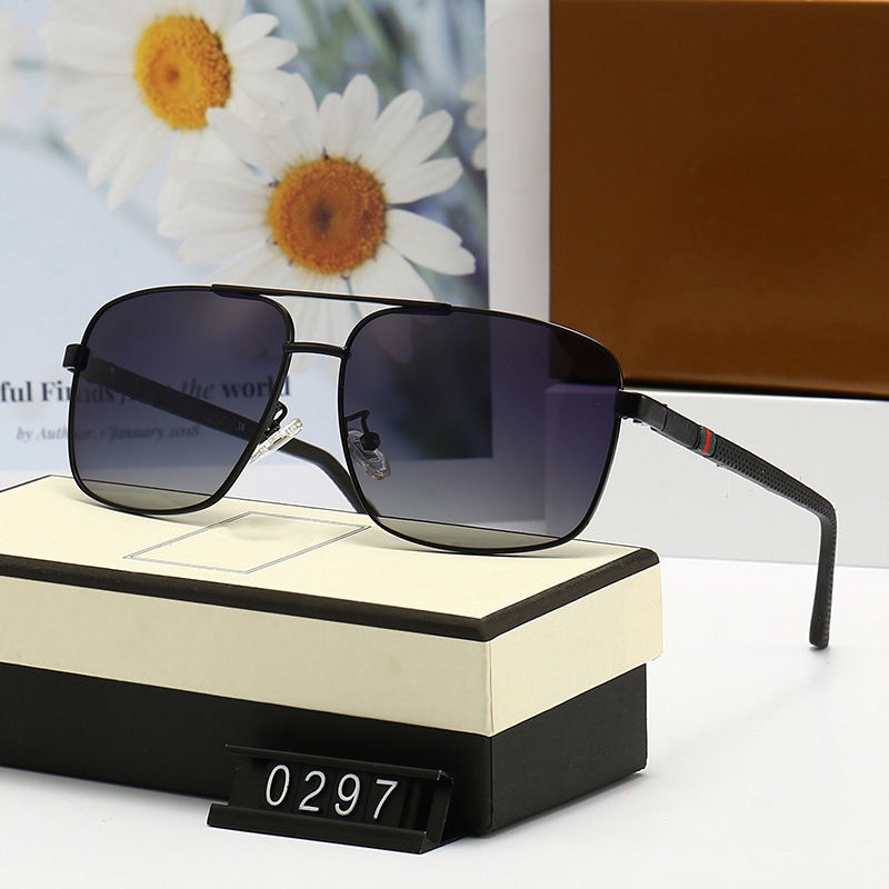 Five colors aviator sunglasses for men and women Fashion luxurys design high quality HD polarized lenses Classic square Pilot driving glasses 0297, White;black
Five colors aviator sunglasses for men and women Fashion luxurys design high quality HD polarized lenses Classic square Pilot driving glasses 0297, White;black