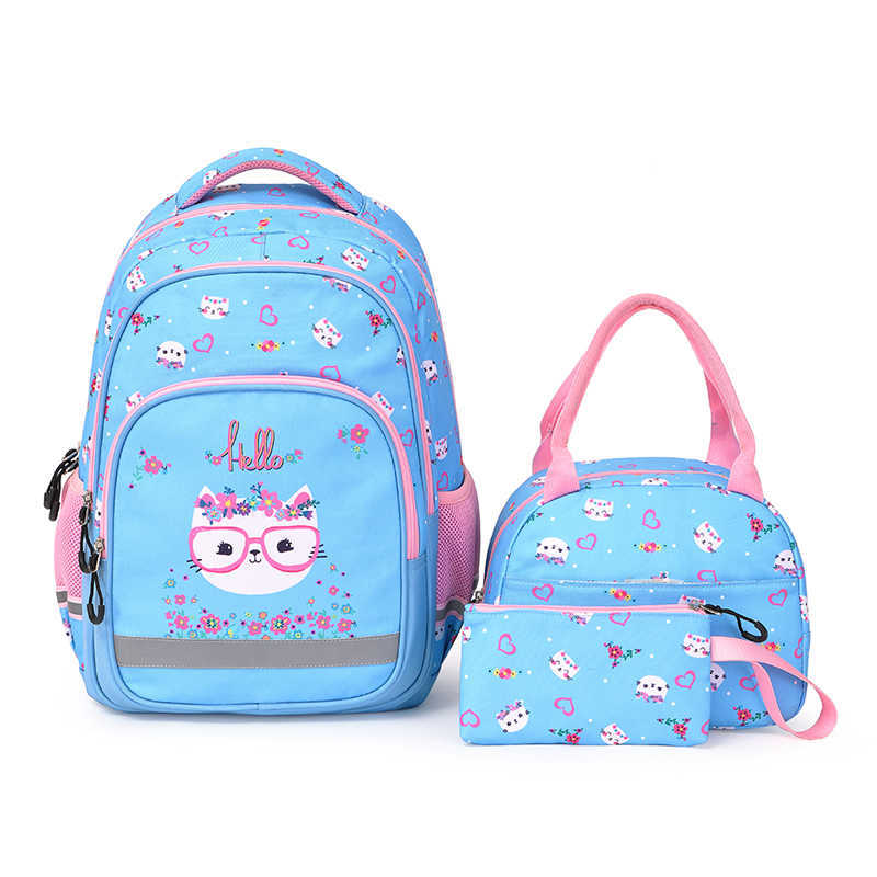 Beautiful Backpacks Girls School Bags Kids Bookbags Lunchbox Primary Student Backpack Waterproof 210809