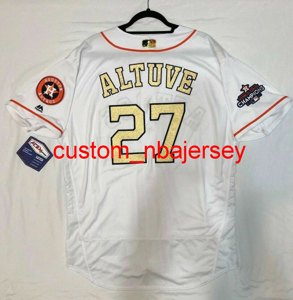 Custom HOUSTON JOSE ALTUVE WHITE FLEX BASE Jersey 2017 WORLD SERIES PATCH Stitched Add Any Name Number -6XL Men Women Youth Baseball Jerseys
Custom HOUSTON JOSE ALTUVE WHITE FLEX BASE Jersey 2017 WORLD SERIES PATCH Stitched Add Any Name Number -6XL Men Women Youth Baseball Jerseys