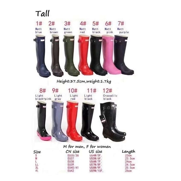 Rubber Rainboots Rain Boots for Women British Classic Waterproof Rainboots Ladies Wellies Wellington Matte Boot Rain boots Y910, Black
Rubber Rainboots Rain Boots for Women British Classic Waterproof Rainboots Ladies Wellies Wellington Matte Boot Rain boots Y910, Black
