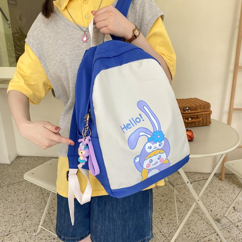 Backpack Cartoon Panelled Kawaii Cute For Teenage Girls School Bags 2021 Boy Nylon Children's Bag Kids Small Student Book, Black
Backpack Cartoon Panelled Kawaii Cute For Teenage Girls School Bags 2021 Boy Nylon Children's Bag Kids Small Student Book, Black