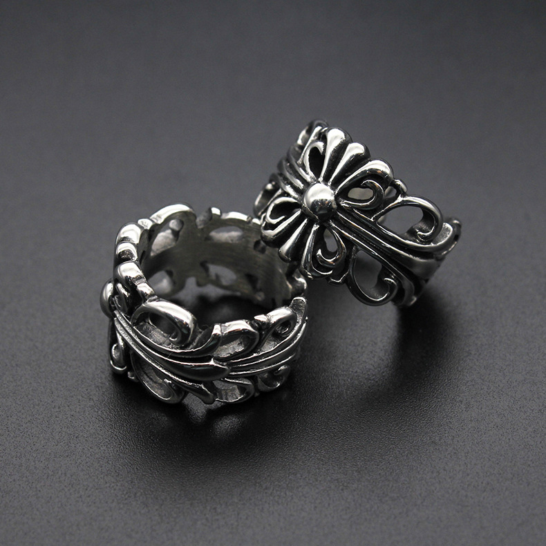 Wholesale Europe and America Punk Cross Band Rings Fashion Retro Men Personality Hip Hop Stainless Steel Ring Jewelry
Wholesale Europe and America Punk Cross Band Rings Fashion Retro Men Personality Hip Hop Stainless Steel Ring Jewelry