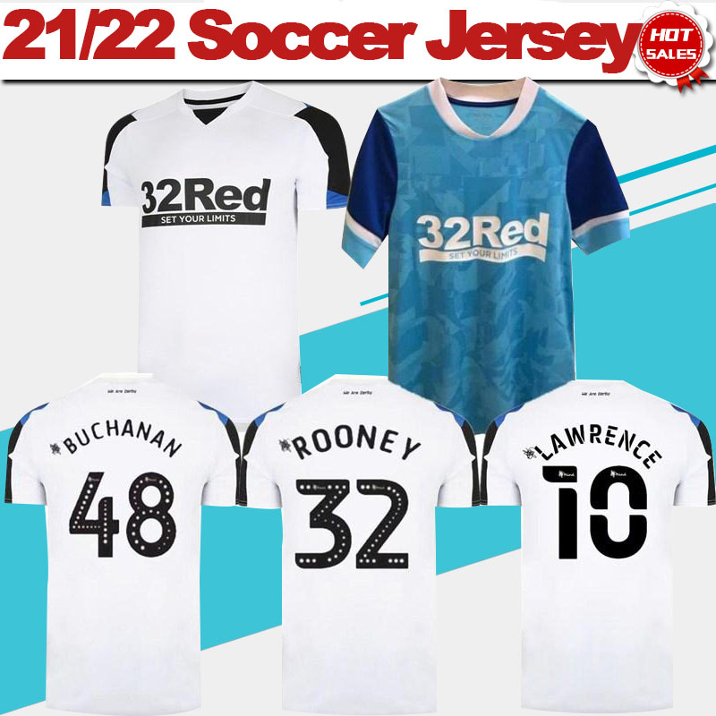 Derby County Football Jerseys #9 WAGHORN Home White Soccer Jersey 21/22 #10 LAWRENCE Men Away Blue Shirt Uniforms 2021/2022, Away no patch
Derby County Football Jerseys #9 WAGHORN Home White Soccer Jersey 21/22 #10 LAWRENCE Men Away Blue Shirt Uniforms 2021/2022, Away no patch