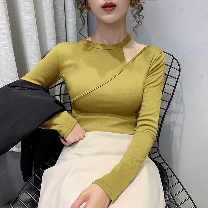 Cotton Off Shoulder T-shirt Women Spring Autumn Long Sleeve Female T Shirt Black Casual Basic Top Poleras Mujer 210604, White
Cotton Off Shoulder T-shirt Women Spring Autumn Long Sleeve Female T Shirt Black Casual Basic Top Poleras Mujer 210604, White