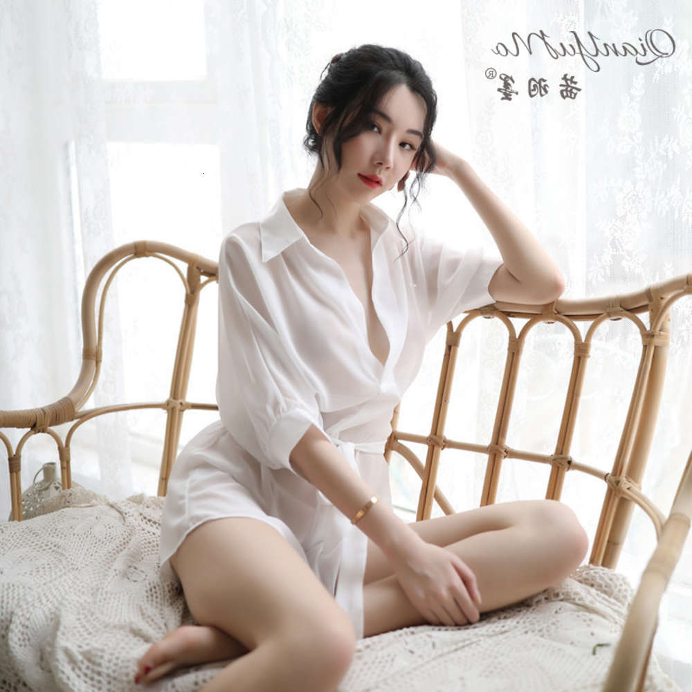 Factory sexy pajamas Korean shirt perspective bathrobe nightdress suit women's chiffon
Factory sexy pajamas Korean shirt perspective bathrobe nightdress suit women's chiffon