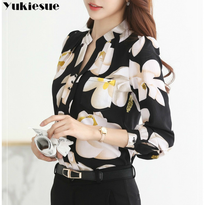 floral printed Loose Womens Tops and Blouse Vintage Long Sleeve Chiffon Blusas Mujer De Moda Elegant Autumn women blusas 210518, White
floral printed Loose Womens Tops and Blouse Vintage Long Sleeve Chiffon Blusas Mujer De Moda Elegant Autumn women blusas 210518, White