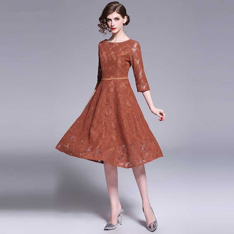 HIGH QUALITY Women Casual Lace Dress Summer Fashion Big Swing A-line Elegant Slim Ladies Party Dresses 210525, Picture color
HIGH QUALITY Women Casual Lace Dress Summer Fashion Big Swing A-line Elegant Slim Ladies Party Dresses 210525, Picture color