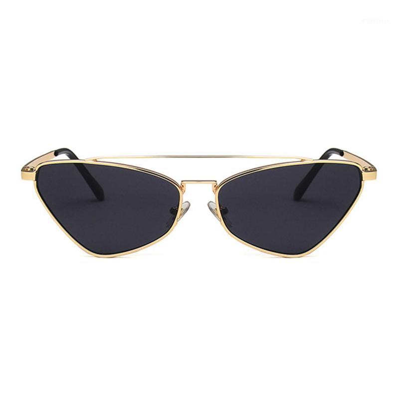 

Sunglasses Cat Eye Metal Frame Women Vintage Eyewear Men Triangle Sun Glasses Female Shades Oculos