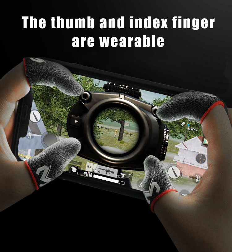 MEMO for PUBG Mobile Game Android IOS Mobile Games Sensitive Sweatproof E-Sports Touch Screen Thumbs Finger Cover Sleeve