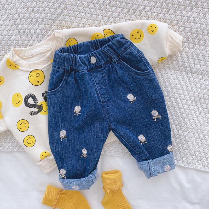 Autumn Winter Toddler Girl Jeans Plus Velvet Thicken Warm Children Clothing Embrodiery Princess Kids Pants, Blue
Autumn Winter Toddler Girl Jeans Plus Velvet Thicken Warm Children Clothing Embrodiery Princess Kids Pants, Blue