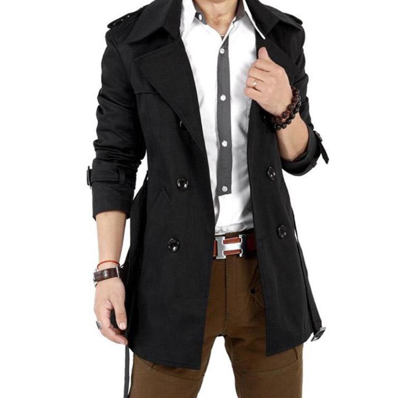 Men's Trench Coats Autumn Coat Men Double Breasted Outerwear Casual Jacket Windbreaker Mens, Black
Men's Trench Coats Autumn Coat Men Double Breasted Outerwear Casual Jacket Windbreaker Mens, Black