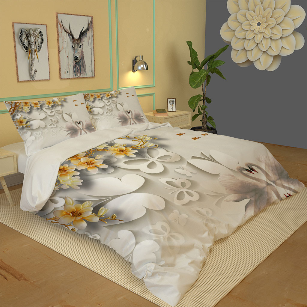 Twin Full Queen King Size Bedding Set Red 3pcs Duvet Cover Sets Pillowcase 3D Printed
