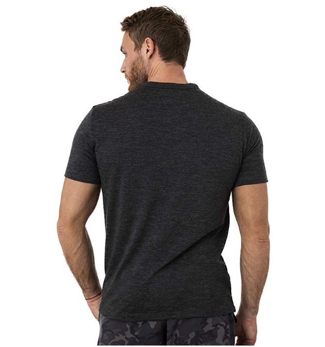 Men's Merino Wool T Shirt Base Layer Wool Tee Men 100% Merino Wool Shirt 170gram Wicking Breathable Anti-Odor Size S-XXL 210319
