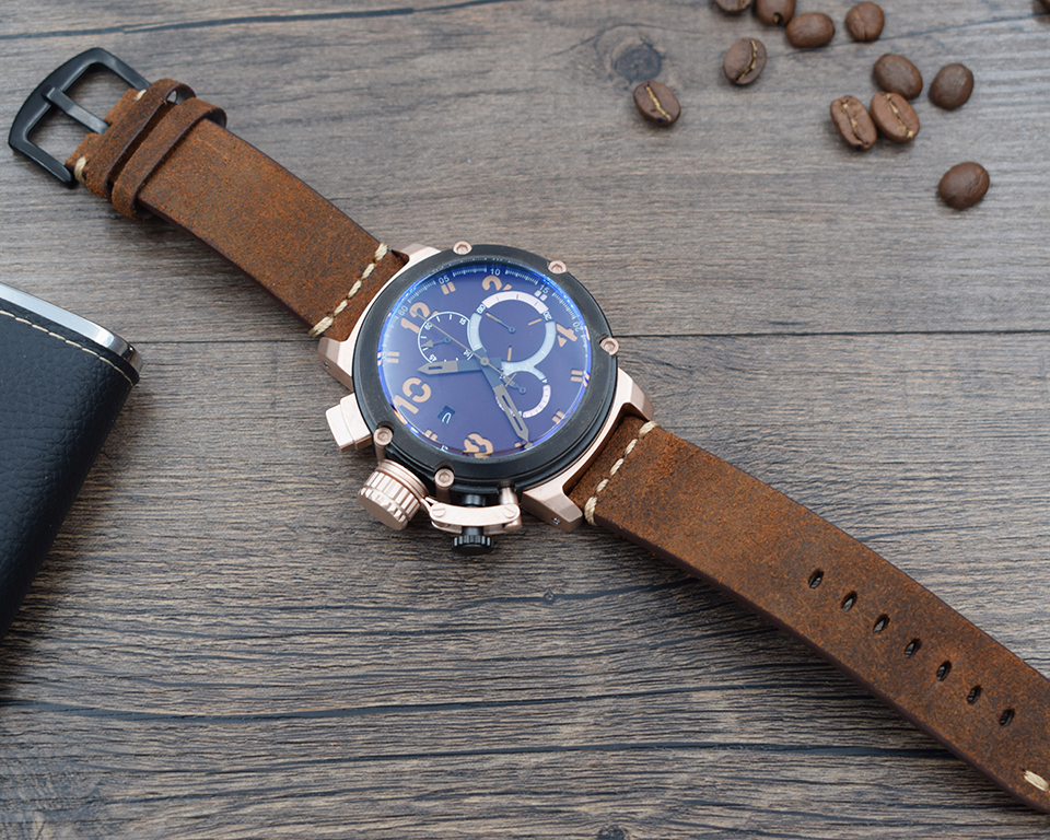 Dial Shell Rose Men's Deluxe Style Gold Watch Pointer Quartz Multifunction Stopwatch Leather Strap Wrist Black Large 6 Sport U Watch Axxwp, Slivery;brown
Dial Shell Rose Men's Deluxe Style Gold Watch Pointer Quartz Multifunction Stopwatch Leather Strap Wrist Black Large 6 Sport U Watch Axxwp, Slivery;brown