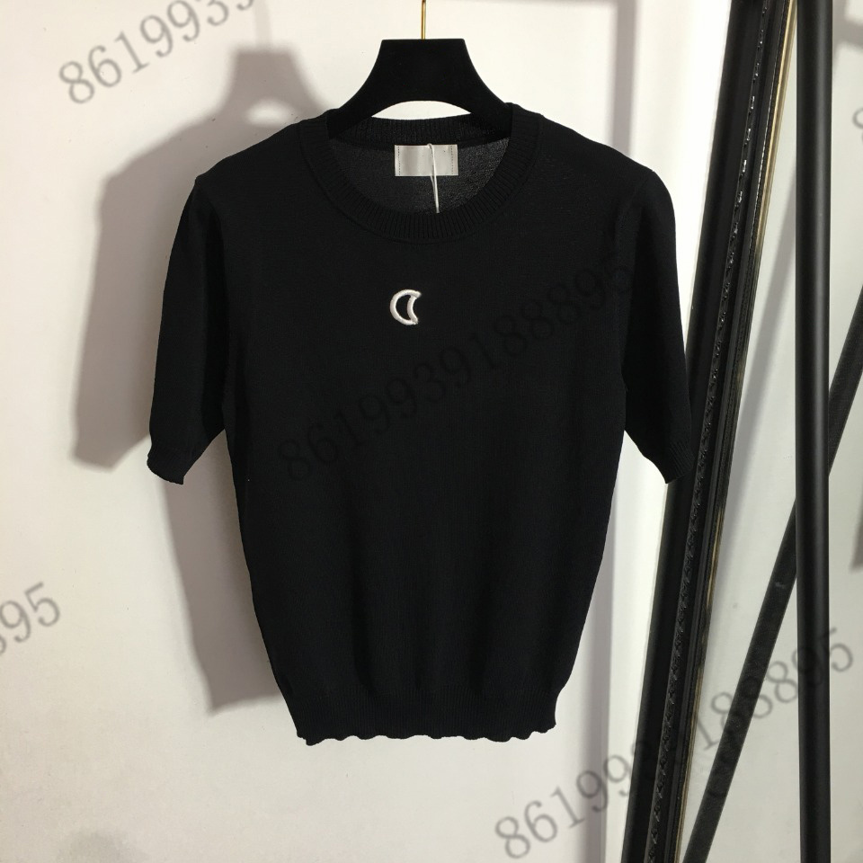 2022ss t shirts summer womens Embroidered Slim Fit Short Sleeve Pullover Sweater T-Shirt Top designer cotton high-end T-shirt for women size SML WHITE COLOR, 05
2022ss t shirts summer womens Embroidered Slim Fit Short Sleeve Pullover Sweater T-Shirt Top designer cotton high-end T-shirt for women size SML WHITE COLOR, 05