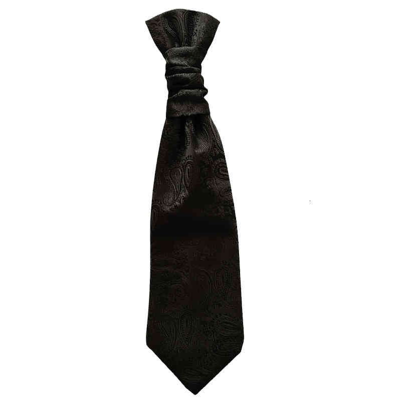 Necktie Scarf Corbata Black Wedding Photo Cashew Nut Pattern Hong Kong Knot