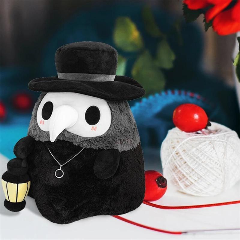 24h DHL Luminous Doll Light-absorbing Ragdoll Plagues Doctor Nurse Plush Toy Plague Crow Halloween 2021 New