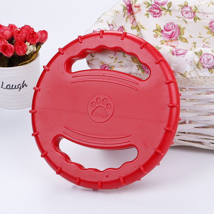 Pet Training Toy Dog Fashion Chewing Flying Saucer Dog Interactive Toy Dogs Anti-Small Silicone Rubber Cat Dog Pet Supplies