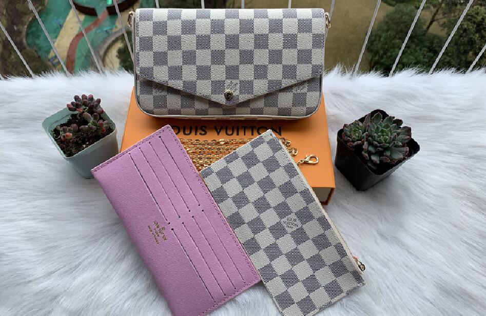 LOUIS VITTON LV Leather Shoulder Bags Luxury Designers Bags Handbags Pochette Felicie Chain Womens Bags Card Holder Purse
LOUIS VITTON LV Leather Shoulder Bags Luxury Designers Bags Handbags Pochette Felicie Chain Womens Bags Card Holder Purse