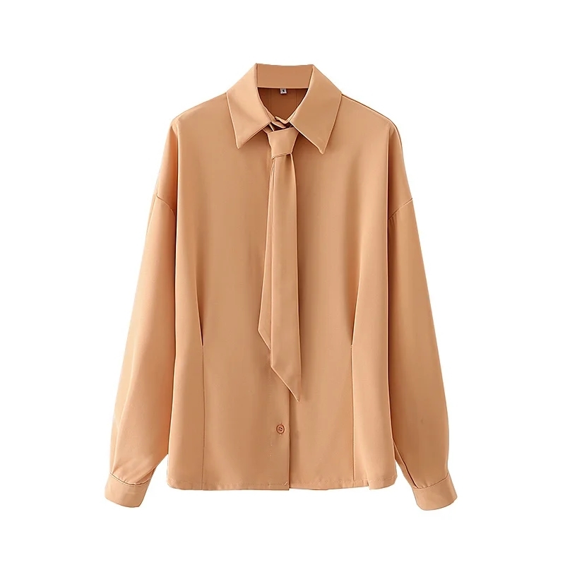 Women Elegant Carry Tie Adjustable Tightness Of The Back Slip Shoulders Shirt Female Fashion Commute Long Sleeve Tops 210520, As picture
Women Elegant Carry Tie Adjustable Tightness Of The Back Slip Shoulders Shirt Female Fashion Commute Long Sleeve Tops 210520, As picture