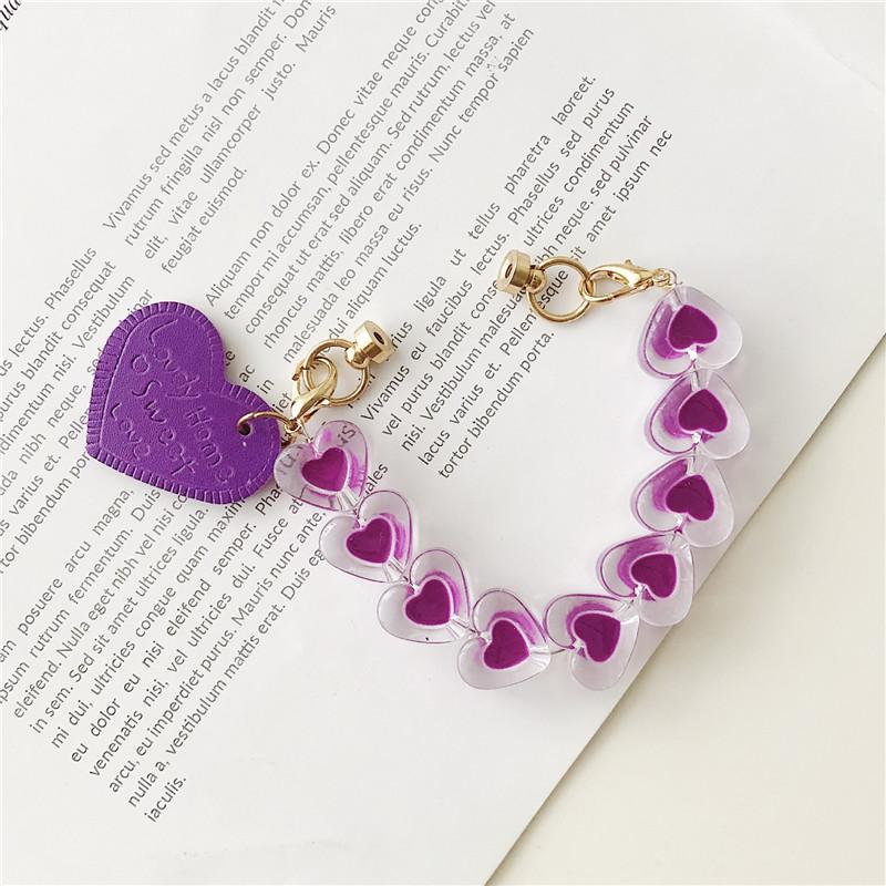 Beaded, Strands Creative Cute Rainbow Acrylic Love Drop Oil Sweet Heart Bracelet Keychain Diy Accessories Colorful Leather Bracelets
Beaded, Strands Creative Cute Rainbow Acrylic Love Drop Oil Sweet Heart Bracelet Keychain Diy Accessories Colorful Leather Bracelets