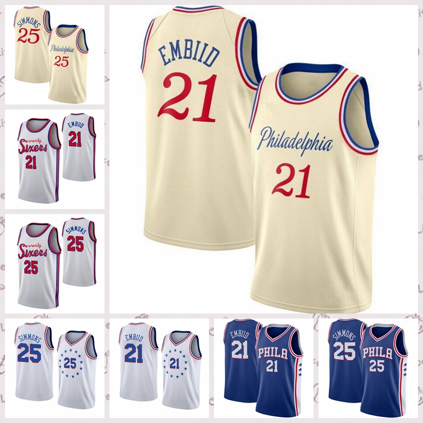 2021 low-priced Men Retro Basketball Jersey Joel 21 Embiid Vintage Ben 25 Simmons Breathable Size S-2XL Blue white black Red
2021 low-priced Men Retro Basketball Jersey Joel 21 Embiid Vintage Ben 25 Simmons Breathable Size S-2XL Blue white black Red