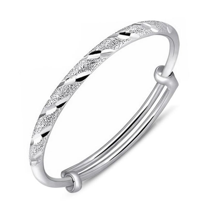 Geometric Frosted Bracelet Bangles Silver Plated Bracelets & Round Tube Push-pull Meteor For Women Jewelry Bangle, Black
Geometric Frosted Bracelet Bangles Silver Plated Bracelets & Round Tube Push-pull Meteor For Women Jewelry Bangle, Black