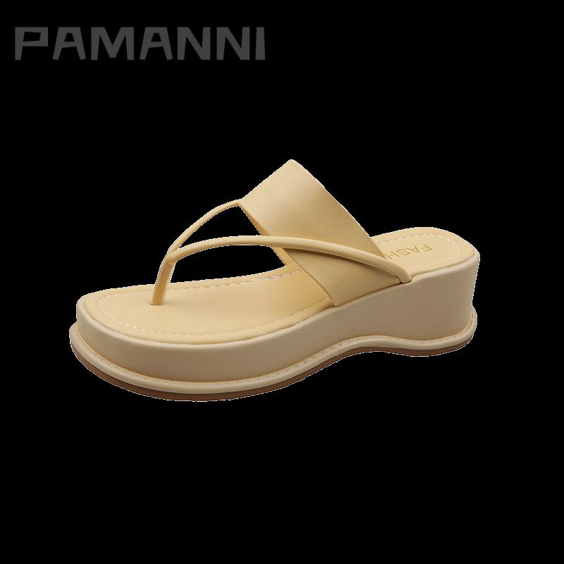 Woman Fashion Comfortable Platform Wedges Flip Flops Ladies Punk Soft Elegant Office Sweet Casual Breathable Slippers, Black
Woman Fashion Comfortable Platform Wedges Flip Flops Ladies Punk Soft Elegant Office Sweet Casual Breathable Slippers, Black