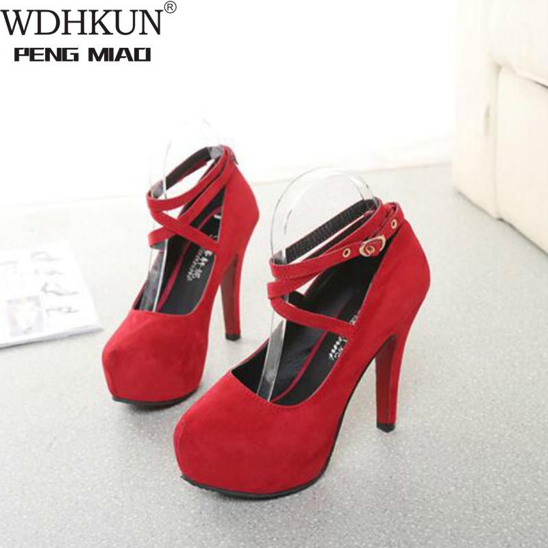 Dress Shoes Woman Pumps Cross-tied Ankle Strap Wedding Party Platform Women High Heels Suede Ladies Big 42, Black
Dress Shoes Woman Pumps Cross-tied Ankle Strap Wedding Party Platform Women High Heels Suede Ladies Big 42, Black
