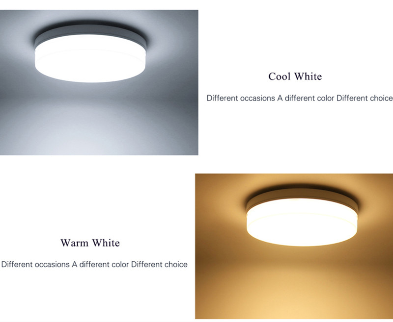 LED Circular Panel Light Surface Mounted leds ceiling lights 18W 24W 36W 48W AC85-265V 110V 220v Round lampada living lamp Warm Cool White