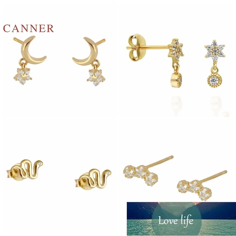 CANNER High Quality 925 Sterling Silver Geometric star Zircon Stud Earrings for Women Gold Silver Color Earrings Fashion Jewelry Factory price expert design
CANNER High Quality 925 Sterling Silver Geometric star Zircon Stud Earrings for Women Gold Silver Color Earrings Fashion Jewelry Factory price expert design