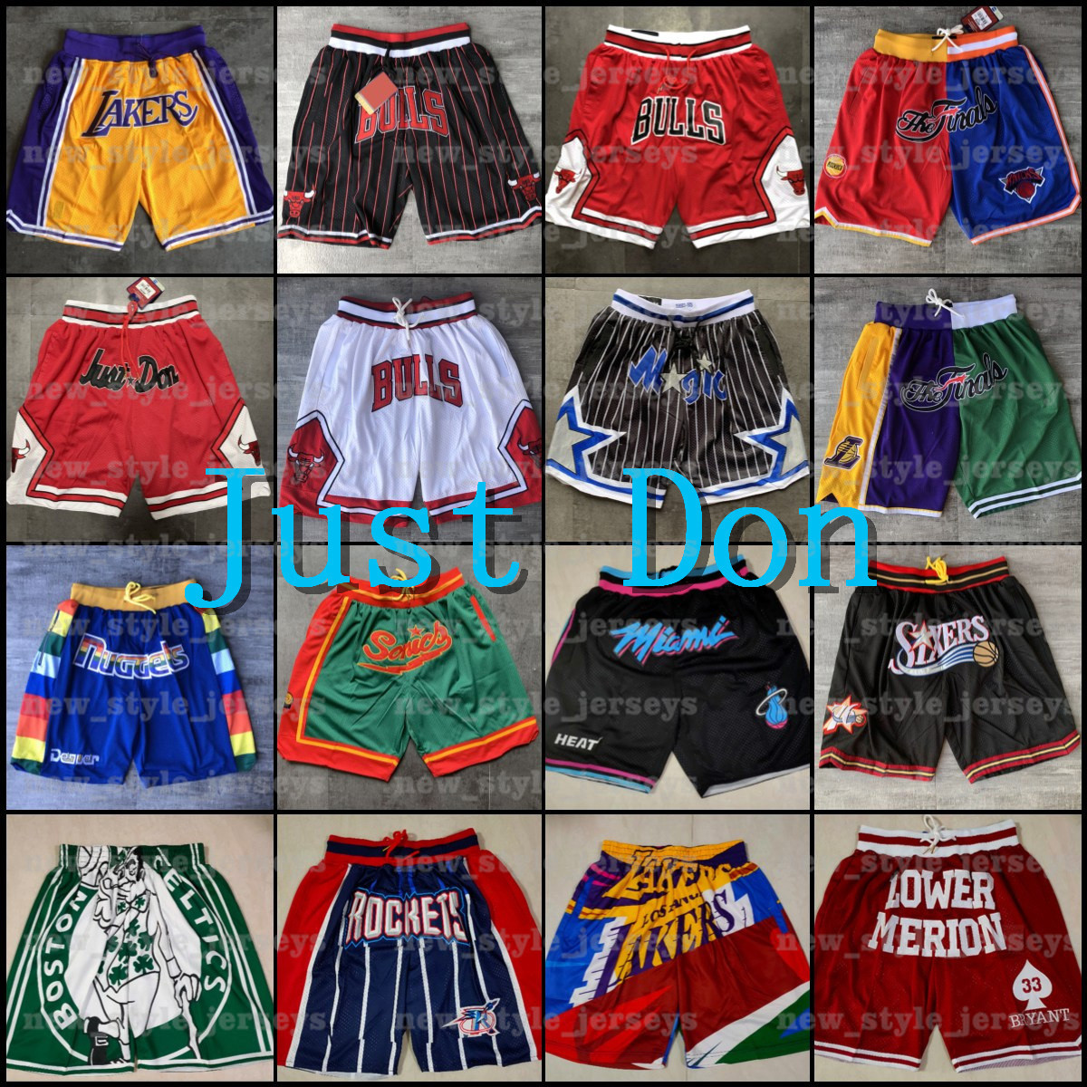 Chicago Bull Mens Basketball Just Don Pocket Shorts Angeles Lakers Miami Heats Brooklyn Nets Philadelphia 76, Black
Chicago Bull Mens Basketball Just Don Pocket Shorts Angeles Lakers Miami Heats Brooklyn Nets Philadelphia 76, Black