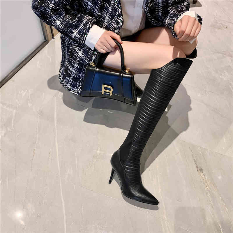 boots women knee-boots high leather shoes 22-26.5cm elastic upper plied suede seam side zipper long boots hbdf, Black
boots women knee-boots high leather shoes 22-26.5cm elastic upper plied suede seam side zipper long boots hbdf, Black